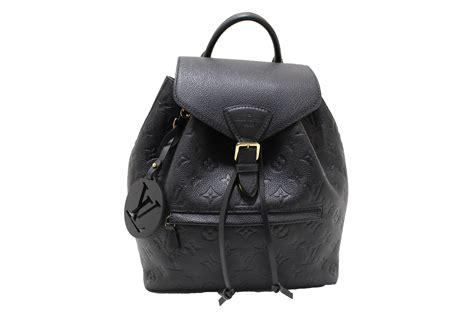 louis vuitton black empreinte backpack|Louis Vuitton montsouris backpack black.